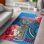 Guam Chamorro Area Rug Latte Stone Blue Polynesian Haligi - Lynsiley