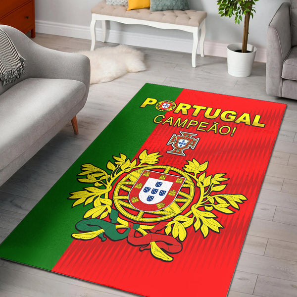 Portugal Football 2022 Area Rug Style Flag Portuguese Champions - Lynsiley