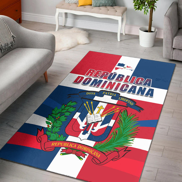 Dominican Republic Area Rug Dominicana Proud Style Flag - Lynsiley