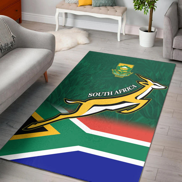 South Africa Rugby Area Rug Springboks Champion Bokke African Pattern Go Bokke - Lynsiley