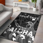 Custom Personalised Hawaii King Kamehameha Aloha Hawai'i Nei Area Rug - Lynsiley