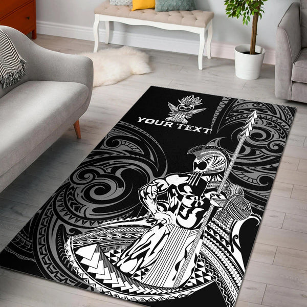 Custom Personalised Hawaii Ikaika Warrior Area Rug - Lynsiley