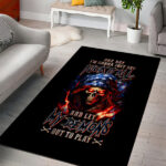American Skull Area Rug One Day I Gonna Fuck It All - Lynsiley