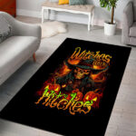 Witch Skull Area Rug Witches With Hitches - Lynsiley