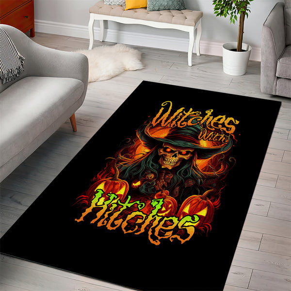 Witch Skull Area Rug Witches With Hitches - Lynsiley