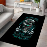 Rose Skull Area Rug Go Fuck Yourself Is Fully Functional - Lynsiley
