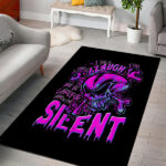 Graffiti Skull Area Rug I Talk I Smile But Be Carefull When I Silent - Lynsiley