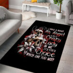 Blood Skull Area Rug I Hold A Angel And Crazy Lady It Your Choice - Lynsiley