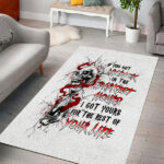 Blood Skull Area Rug You Got My Back I Got Your Rest Of Your Life - Lynsiley