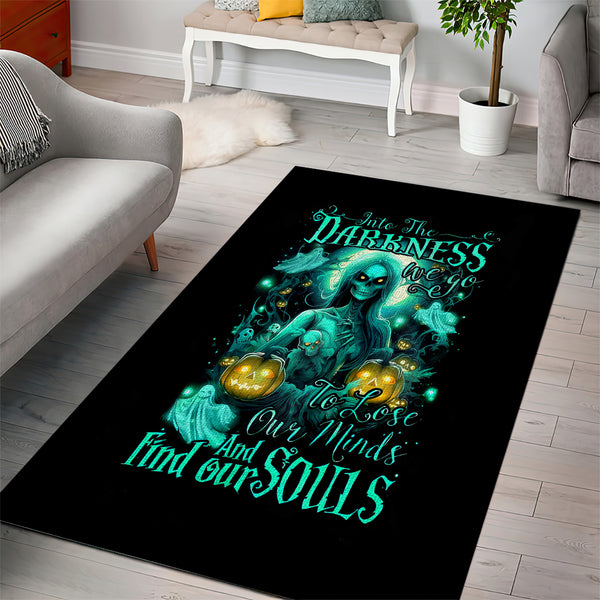 Witch Skull Area Rug Into Darkness To Lose Our Mind And Find Our Souls - Lynsiley