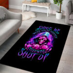 Fire Skull Area Rug Judge Me When You're Perfect Otherwise Shut Up - Lynsiley