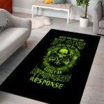 Gun Skull Area Rug When You Come For My Gun Expect An Appropriate Response - Lynsiley