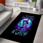 Witch Skull Area Rug My Mother Didn't Raise A Princess She Trained A Witch - Lynsiley