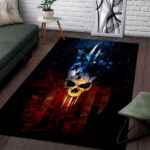 Vintage Skull Area Rug American Skull Vintage - Lynsiley
