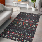 Tribal Pattern Elephants Area Rug - Lynsiley