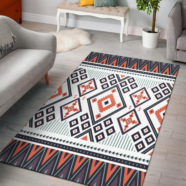 Purple Tribal Design Area Rug - Lynsiley