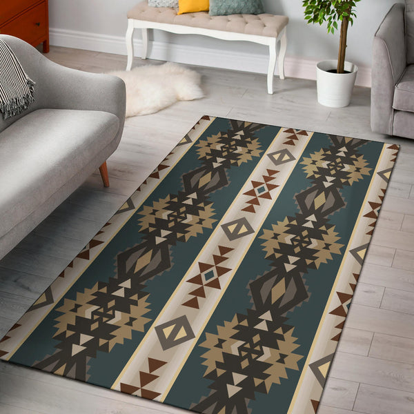 Navajo Geometric Seamless Pattern Area Rug - Lynsiley