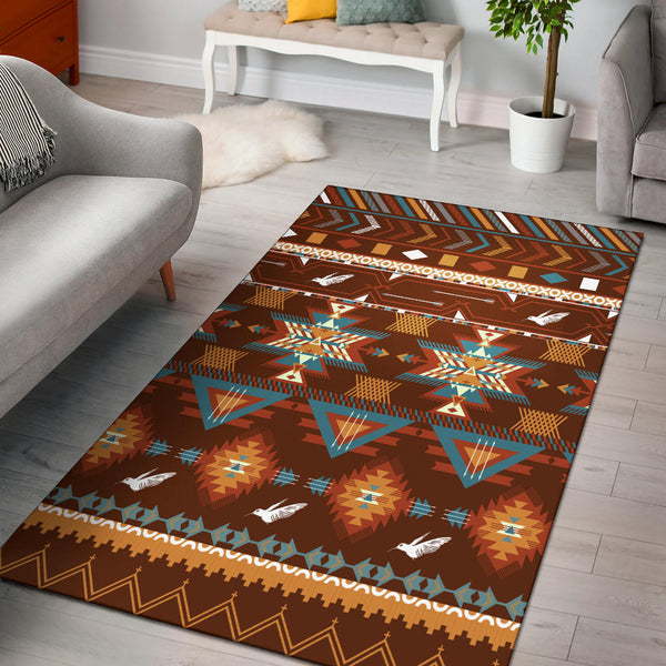 Pattern With Birds Area Rug - Lynsiley