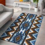 Retro Colors Tribal Seamless Area Rug - Lynsiley
