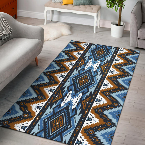 Retro Colors Tribal Seamless Area Rug - Lynsiley