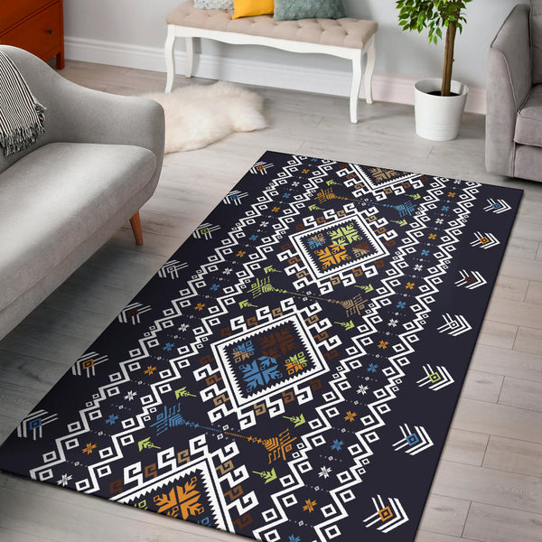 Pattern Blue Area Rug - Lynsiley