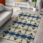 Seamless Geometric Pattern Area Rug - Lynsiley