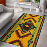 Abstract Geometric Ornament Area Rug - Lynsiley