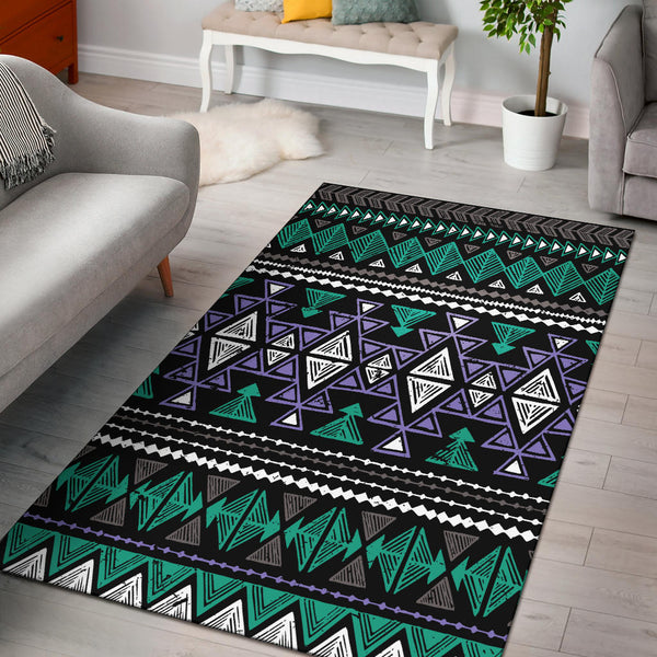 Neon Color Tribal Area Rug - Lynsiley
