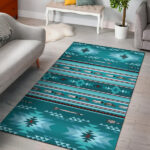 Blue Light Pattern Area Rug - Lynsiley