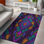 Seamless Multicolored Tribal Area Rug - Lynsiley