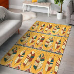 Seamless Feather Pattern Area Rug - Lynsiley