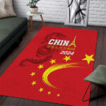 Custom China 2024 Area Rug Chinese Dragon Yellow Star - Lynsiley