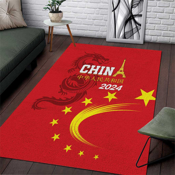 Custom China 2024 Area Rug Chinese Dragon Yellow Star - Lynsiley