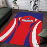 Custom Taiwan Area Rug Taiwanese Sporty Flag Style - Lynsiley