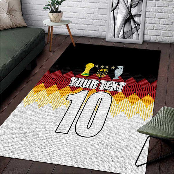 Custom Germany Football Area Rug Die Mannschaft Championship Titles World and Euro - Lynsiley