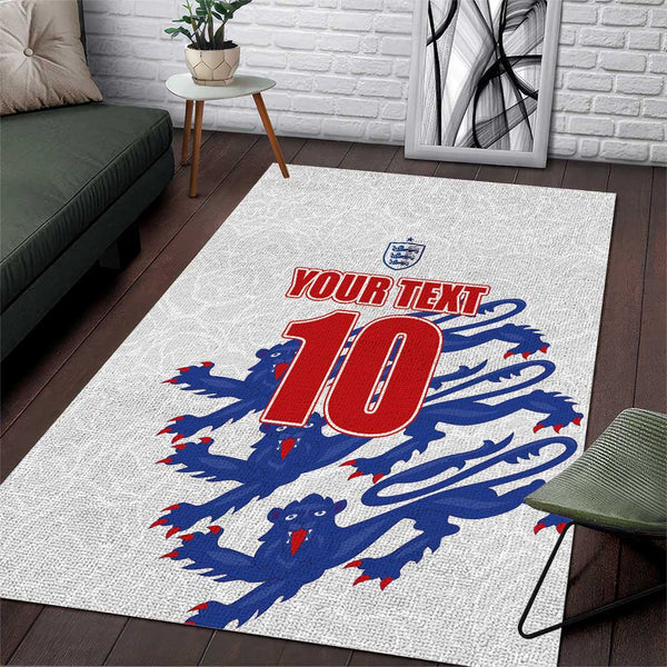 Custom England Football 2024 Road to The Champion Area Rug Football's Coming Home - Lynsiley