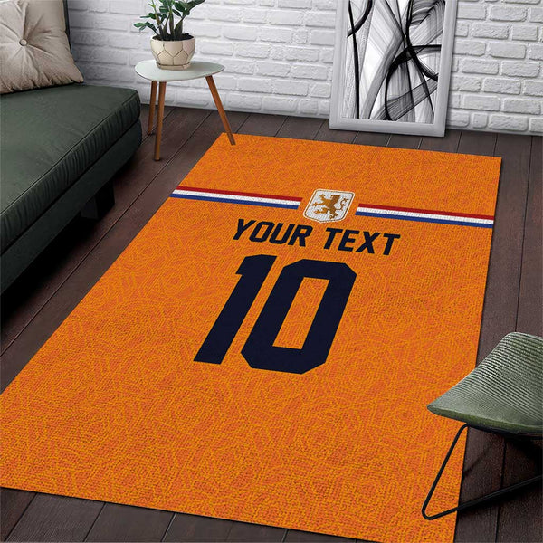 Custom Netherlands Football 2024 Road To The Champion Area Rug Oranje Holland Clockwork Orange The Flying Home Color - Lynsiley