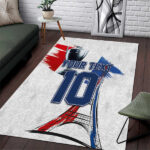 Custom Le Blues Football 2024 Road To The Champion Area Rug - Lynsiley