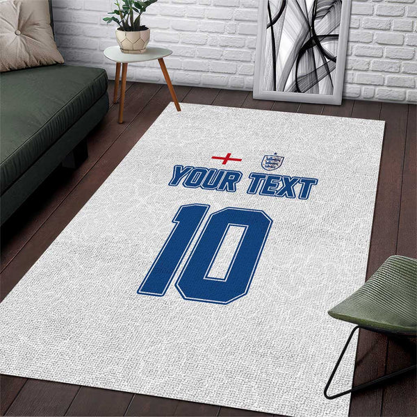 Custom England Football 2024 Road To The Champion Area Rug - Lynsiley