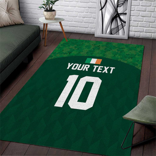 Custom Ireland Rugby Go Shamrocks Area Rug - Lynsiley