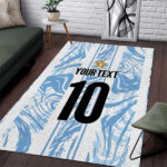 Custom Argentina Champion Football 2024 Area Rug La Albiceleste Campeon de America - Lynsiley