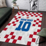 Custom Croatia Football 2024 Go Champion Area Rug - Lynsiley