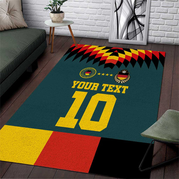 Custom Germany Football 2024 Go Champion Area Rug Design 90s Style Away Color - Lynsiley