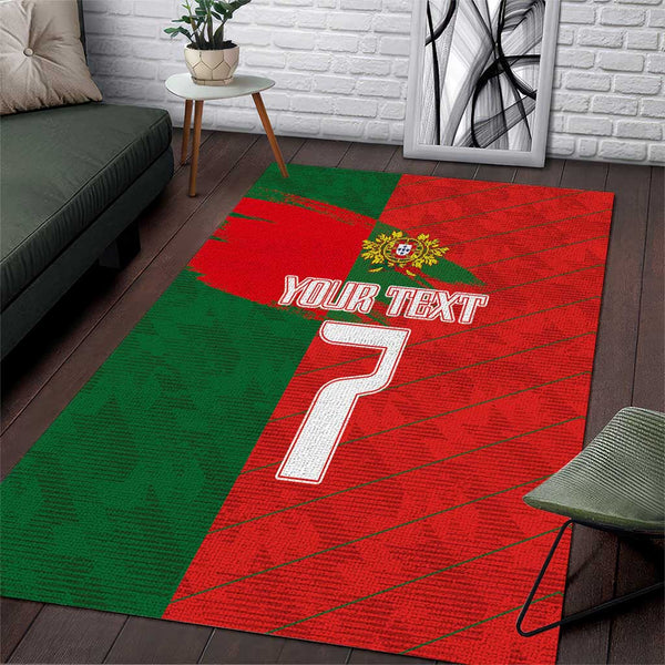 Custom Portugal Football 2024 Go Champion Area Rug - Lynsiley