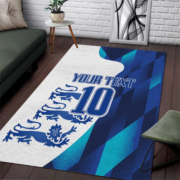 Custom England Football 2024 Go Champion Area Rug - Lynsiley