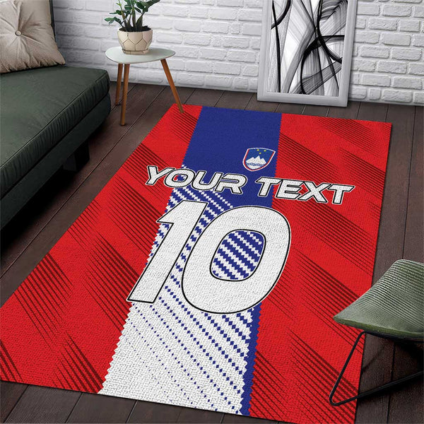 Custom Slovenia Football 2024 Go Champion Area Rug - Lynsiley