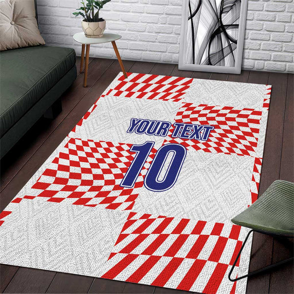 Custom Croatia Football Champion 2024 Area Rug - Lynsiley