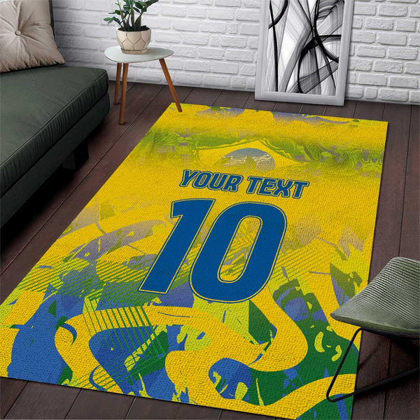 Custom Brazil Football Champion 2024 Area Rug - Lynsiley