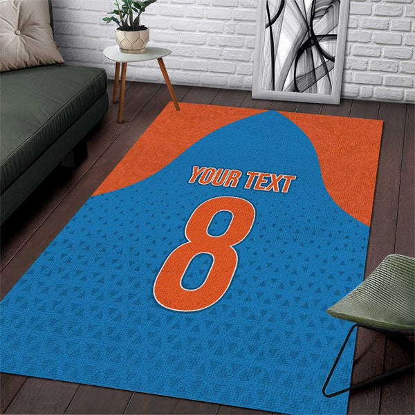 Custom India Cricket Mix Paisley Pattern Area Rug - Lynsiley