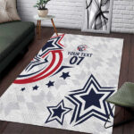 USA Rugby 2024 Custom Area Rug GO Eagles Assemble - Lynsiley